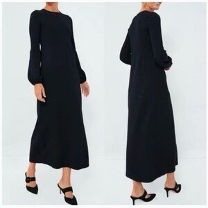 Pomander Place by Tuckernuck Women's Black Lennox Midi Dress sz M NWT
